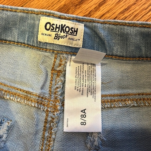 NWT Oshkosh Girl’s Vintage Straight Ripped Jeans Size 8/8A - Picture 6 of 8